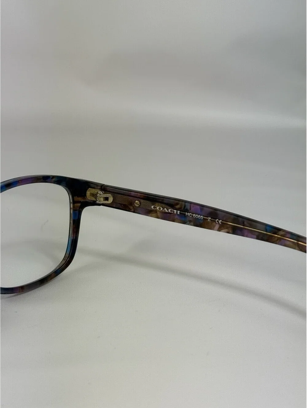 COACH Eyeglasses HC 6065 5291 CONFETTI PURPLE Signature C FRAMES ONLY 51-17-135